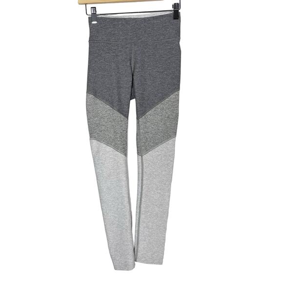 Outdoor Voices XSmall XS Heather Gray Graphite Springs 7/8 Colorblock Leggings - Picture 1 of 11